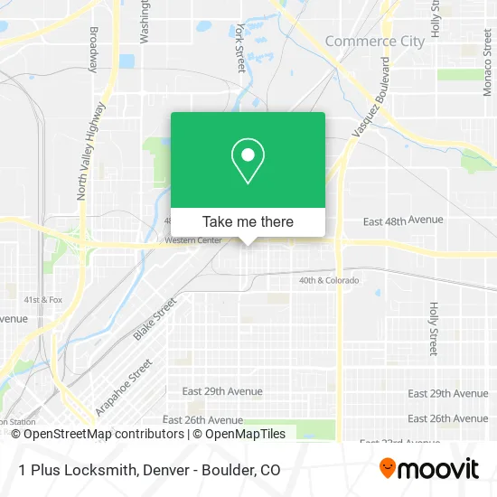 Mapa de 1 Plus Locksmith