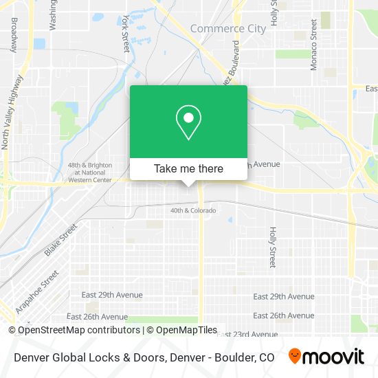 Denver Global Locks & Doors map