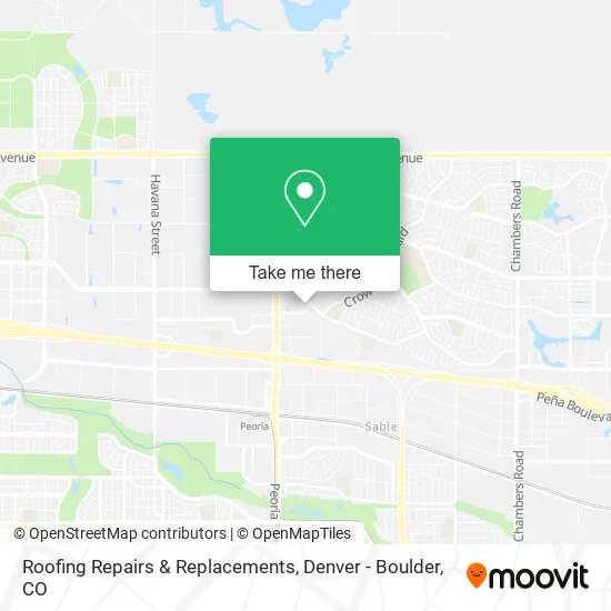 Roofing Repairs & Replacements map