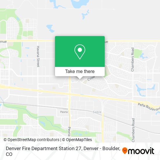 Denver Fire Department Station 27 map