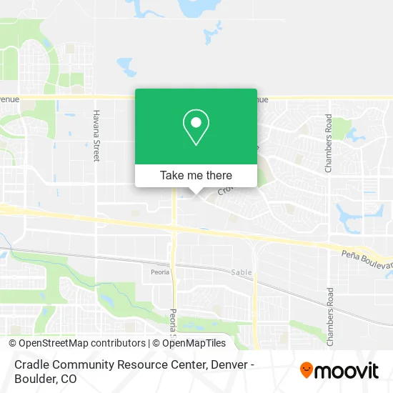 Cradle Community Resource Center map