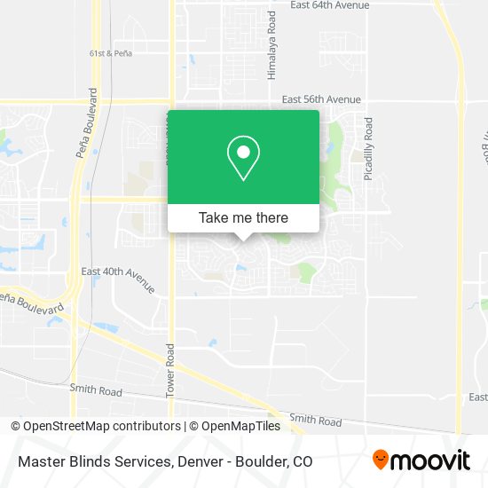 Master Blinds Services map