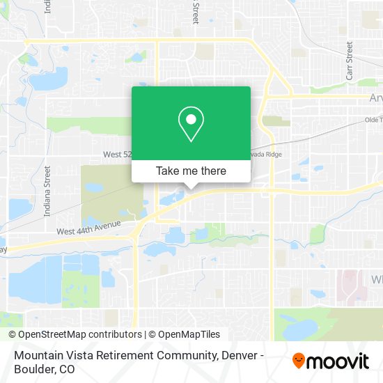 Mountain Vista Retirement Community map