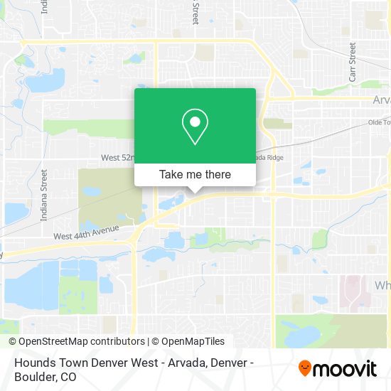 Mapa de Hounds Town Denver West - Arvada