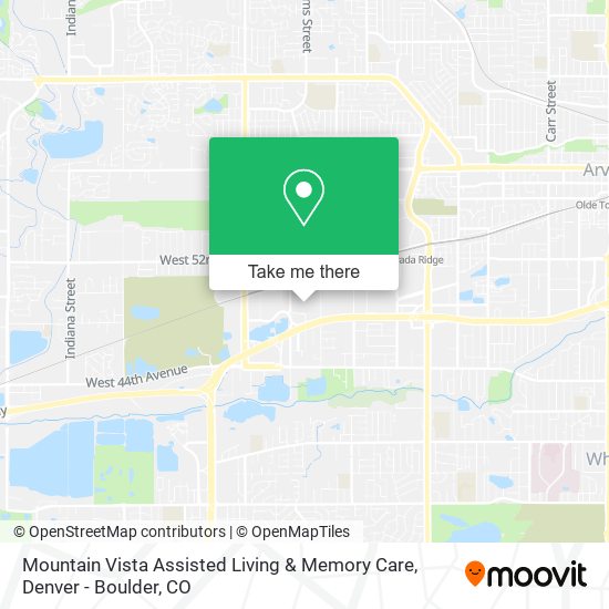 Mapa de Mountain Vista Assisted Living & Memory Care