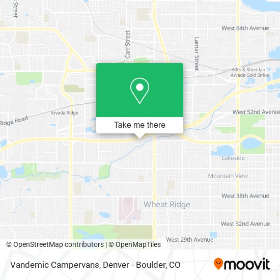 Mapa de Vandemic Campervans