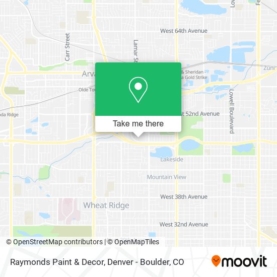 Raymonds Paint & Decor map