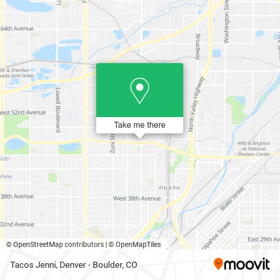 Mapa de Tacos Jenni