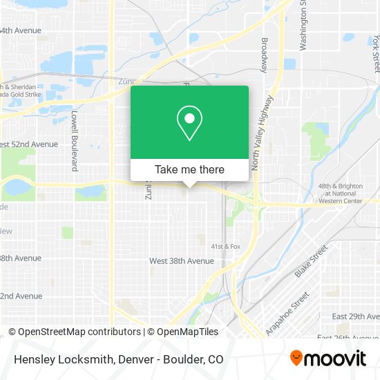 Hensley Locksmith map