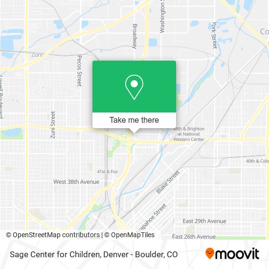 Sage Center for Children map