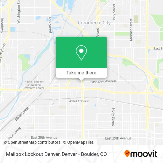 Mailbox Lockout Denver map