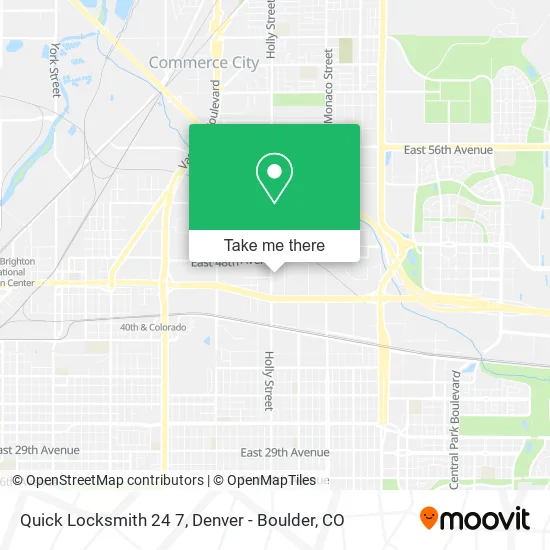 Quick Locksmith 24 7 map