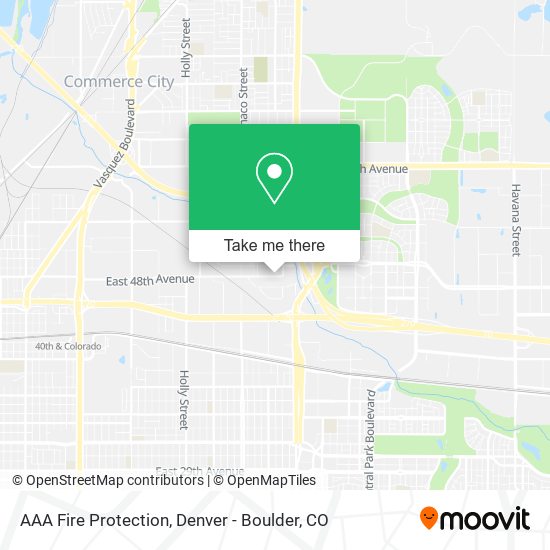 Mapa de AAA Fire Protection