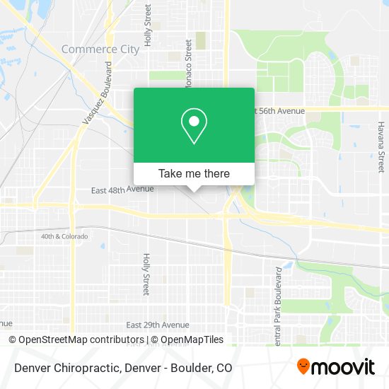 Denver Chiropractic map