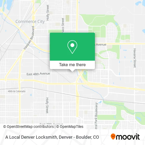 A Local Denver Locksmith map