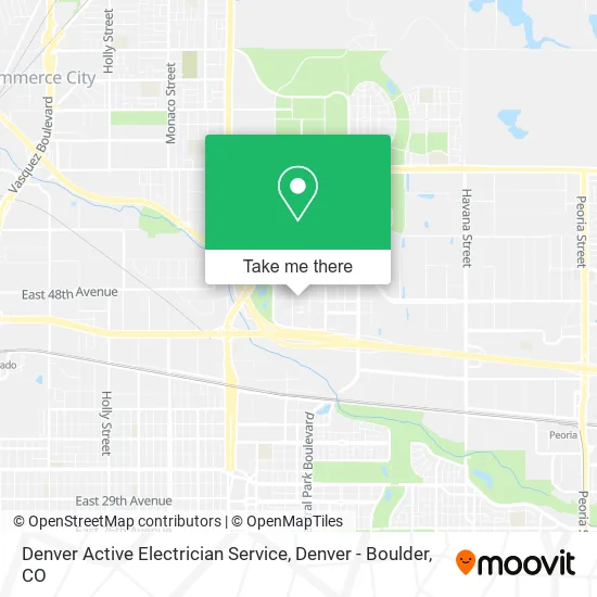 Denver Active Electrician Service map
