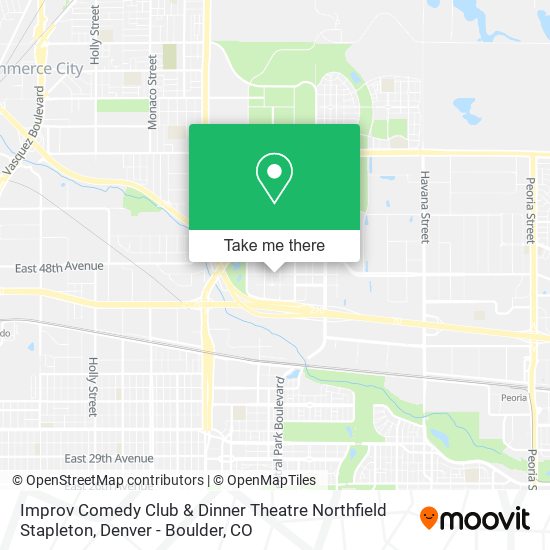 Improv Comedy Club & Dinner Theatre Northfield Stapleton map