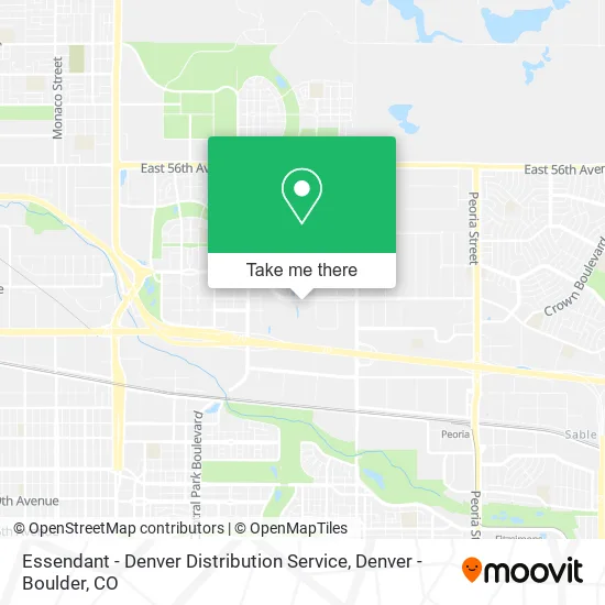Essendant - Denver Distribution Service map