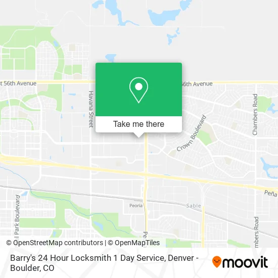 Barry's 24 Hour Locksmith 1 Day Service map