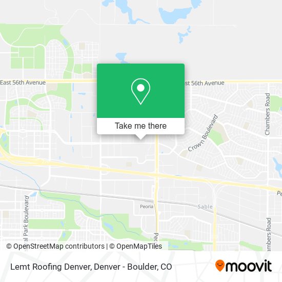 Lemt Roofing Denver map