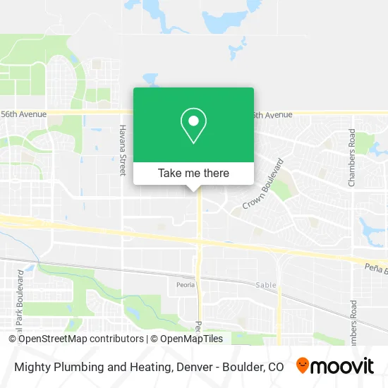 Mighty Plumbing and Heating map
