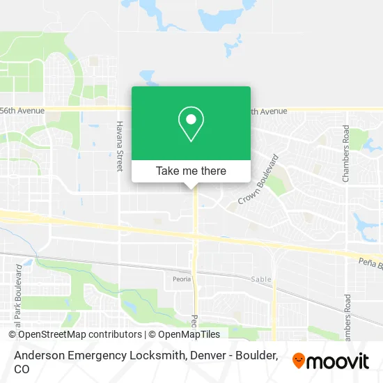 Anderson Emergency Locksmith map