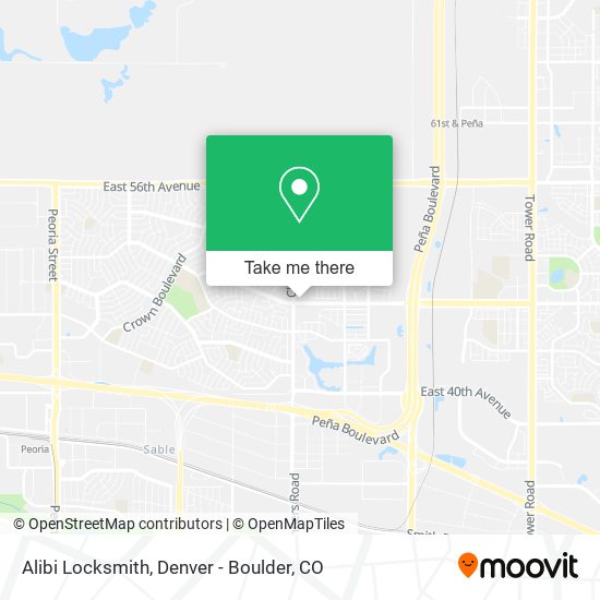 Alibi Locksmith map