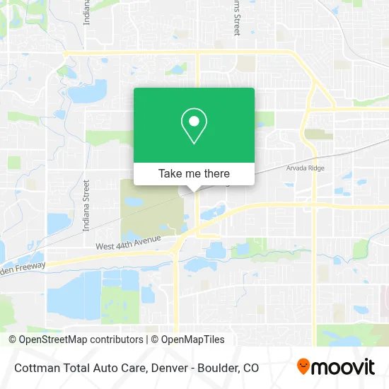 Cottman Total Auto Care map