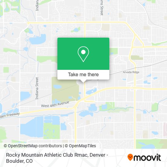 Rocky Mountain Athletic Club Rmac map