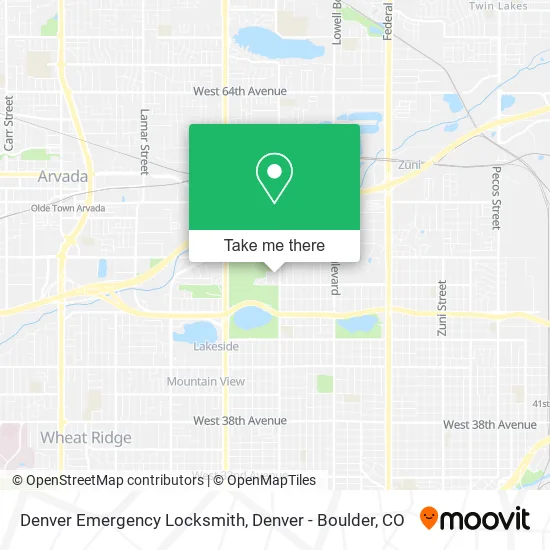 Denver Emergency Locksmith map