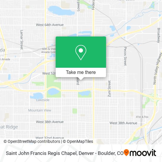 Saint John Francis Regis Chapel map