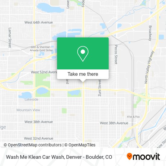 Mapa de Wash Me Klean Car Wash