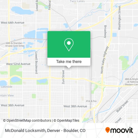McDonald Locksmith map