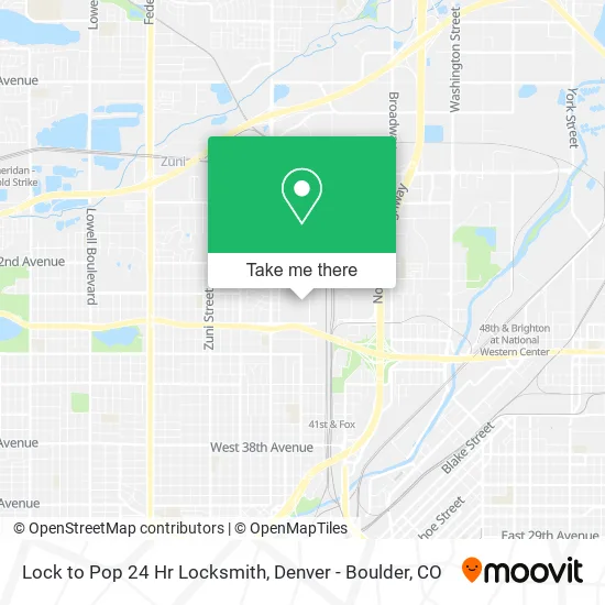 Lock to Pop 24 Hr Locksmith map