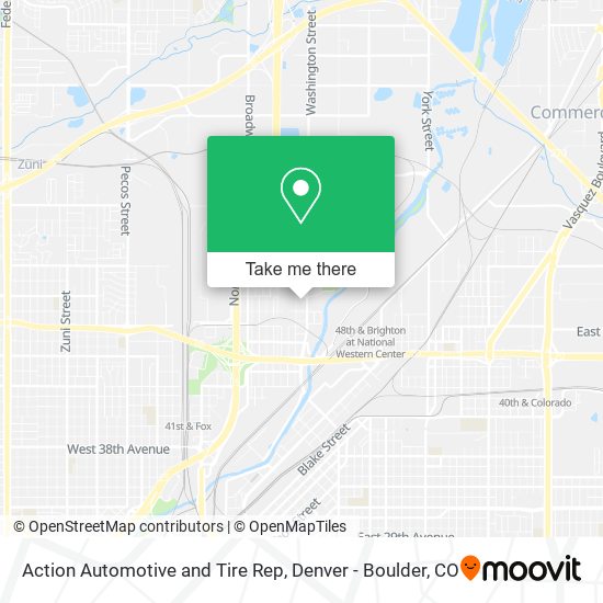 Mapa de Action Automotive and Tire Rep