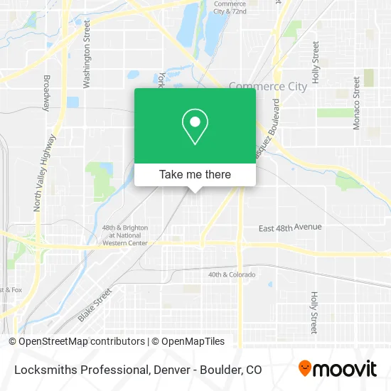 Locksmiths Professional map