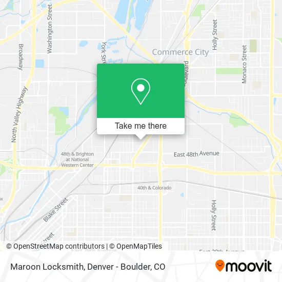Maroon Locksmith map