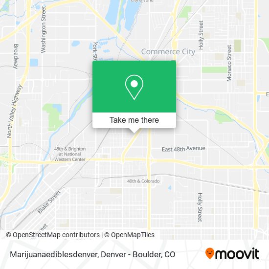 Marijuanaediblesdenver map