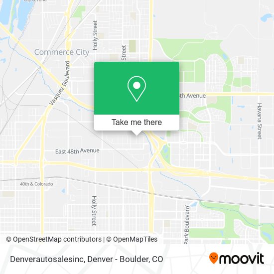 Denverautosalesinc map