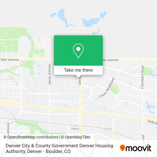 Denver City & County Government Denver Housing Authority map
