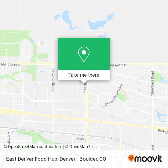 Mapa de East Denver Food Hub