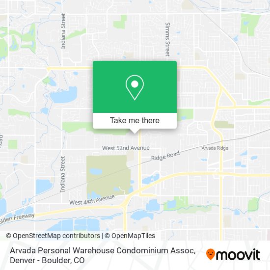 Arvada Personal Warehouse Condominium Assoc map