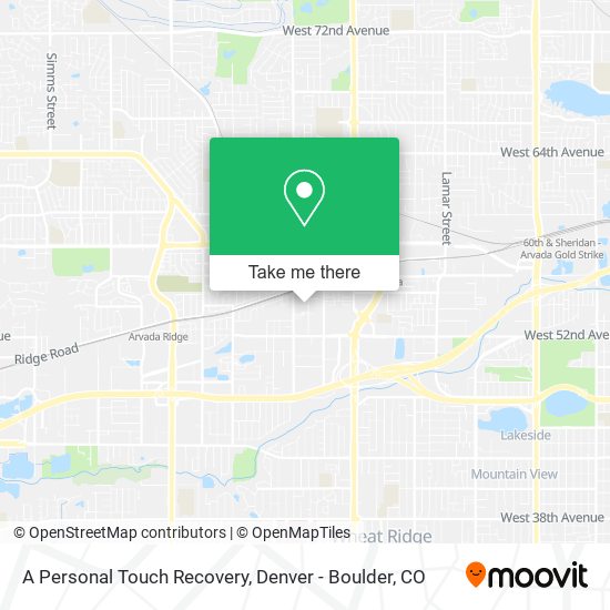 A Personal Touch Recovery map