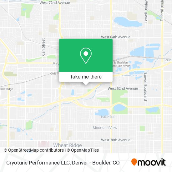 Mapa de Cryotune Performance LLC