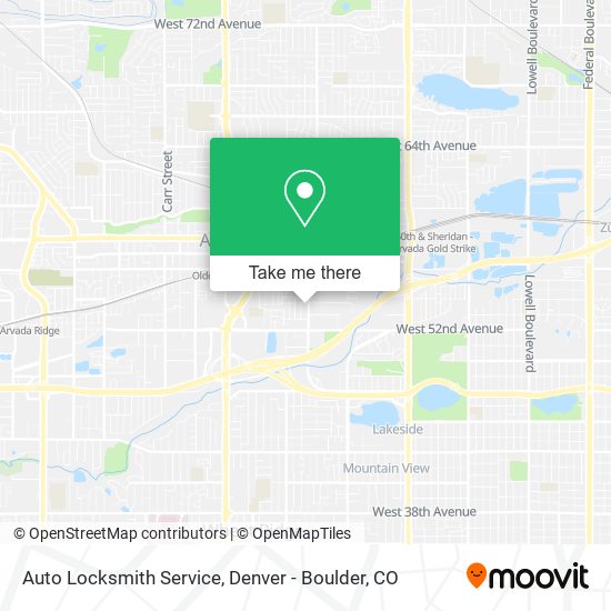 Mapa de Auto Locksmith Service