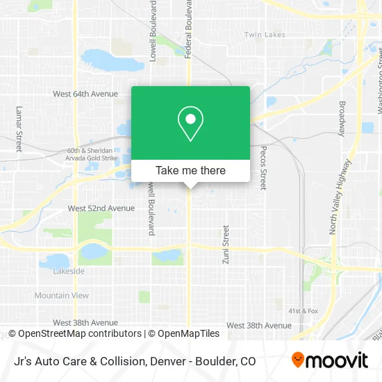 Jr's Auto Care & Collision map