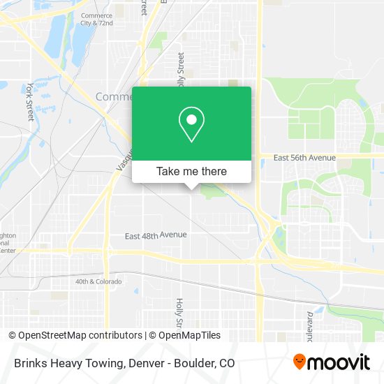 Brinks Heavy Towing map