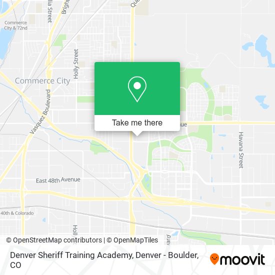 Mapa de Denver Sheriff Training Academy