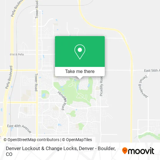 Denver Lockout & Change Locks map