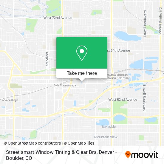 Mapa de Street smart Window Tinting & Clear Bra